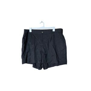 Torrid Linen Blend Black Shorts‎ Size 22
